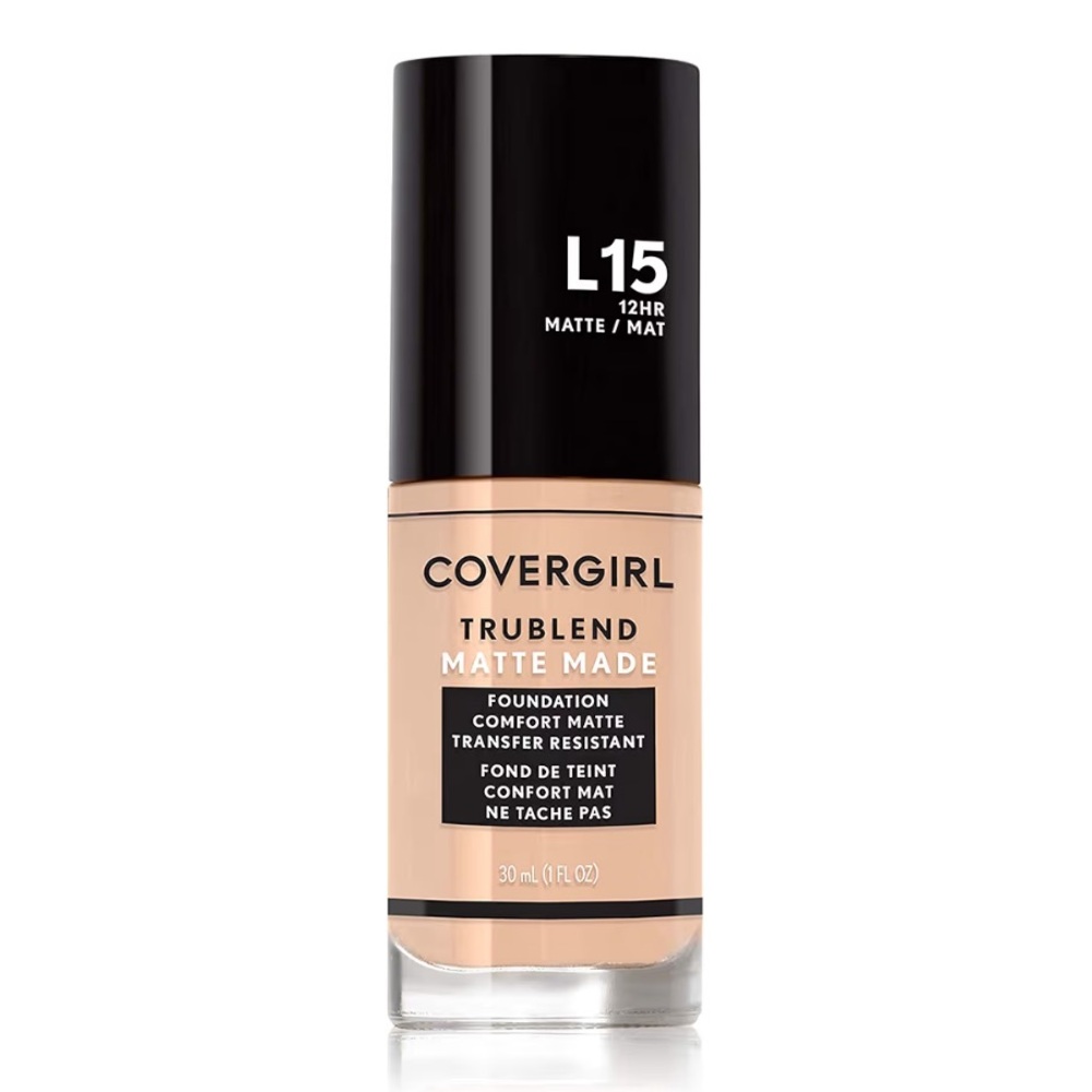 COVERGIRL TruBlend Matte Made Liquid Foundation, Porcelain L15